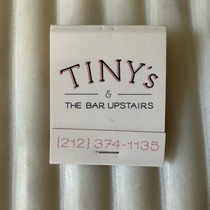 NYC Restaurant Matchbook - Tiny’s